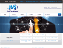 Tablet Screenshot of jvscontabilidade.com